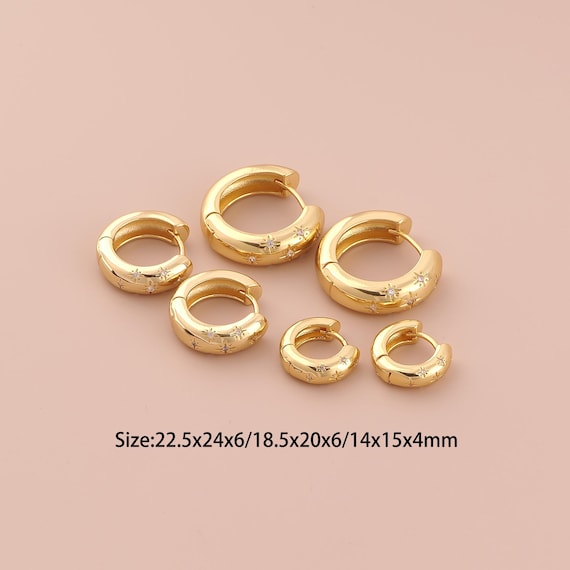 Star Earrings in 18K Gold | Gold Star Jewelry | Minimalist Earrings | Women's Earrings | Gold Gift Ideas |  Women's Accessories