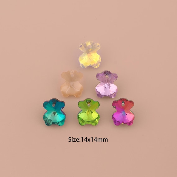 Bear Crystal Pendant,Austrian Crystal,Made in Austria for DIY Jewelry Making Supply