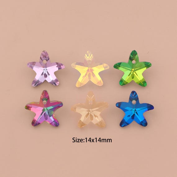 Starfish Crystal Pendant,Austrian Crystal,Made in Austria for DIY Jewelry Making Supply