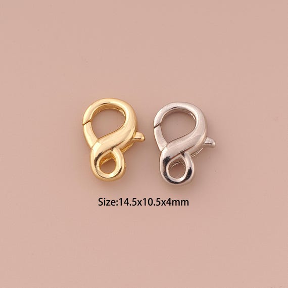 18K Gold Lobster Clasp,Claw Clasp,Lobster Clasp for DIY Jewelry Making Supply