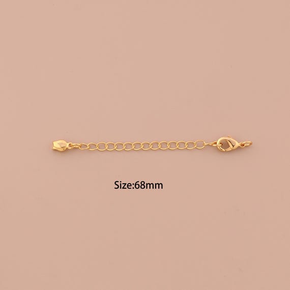 18K Gold Extension Chain,Flower Chain,Extension Chain for DIY Jewelry Making Supply