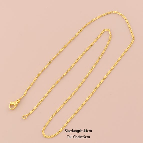 18K Gold Lock Necklace,Chain Necklace,Fashion Necklace,Gift for Her