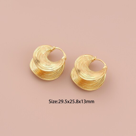 18K Gold Hoop Earrings,Hugging Hoop Earrings,Hoop Earrings,Hypoallergenic Hoop Earrings,Gift for Her