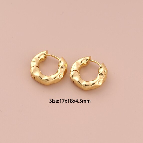 18K Gold Hoop Earrings,Hugging Hoop Earrings,Hoop Earrings,Hypoallergenic Hoop Earrings,Gift for Her