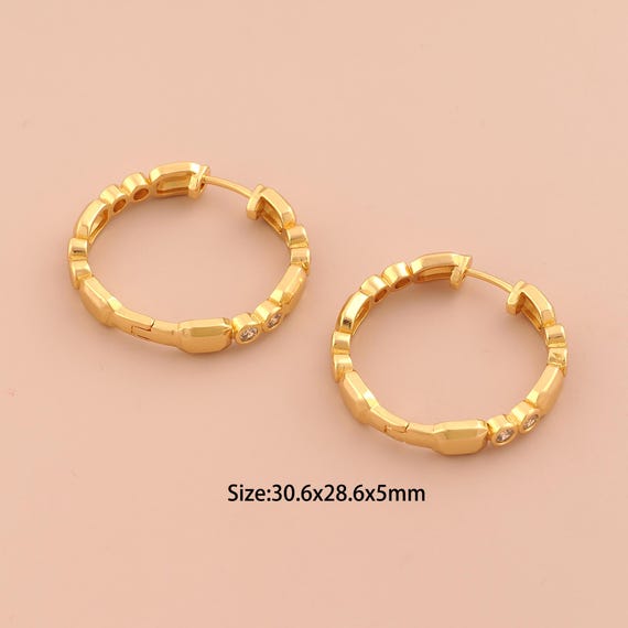 18K Gold Hoop Earrings,Hugging Hoop Earrings,Hoop Earrings,Hypoallergenic Hoop Earrings,Gift for Her