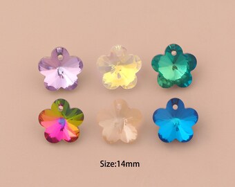 Flower Crystal Pendant,Austrian Crystal,Made in Austria for DIY Jewelry Making Supply