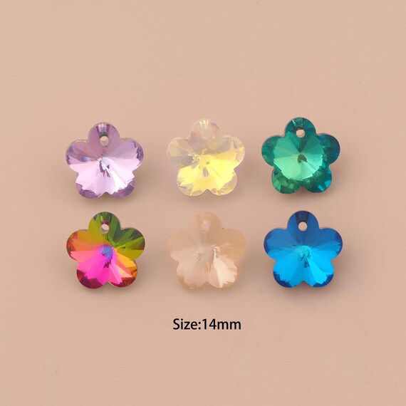Flower Crystal Pendant,Austrian Crystal,Made in Austria for DIY Jewelry Making Supply