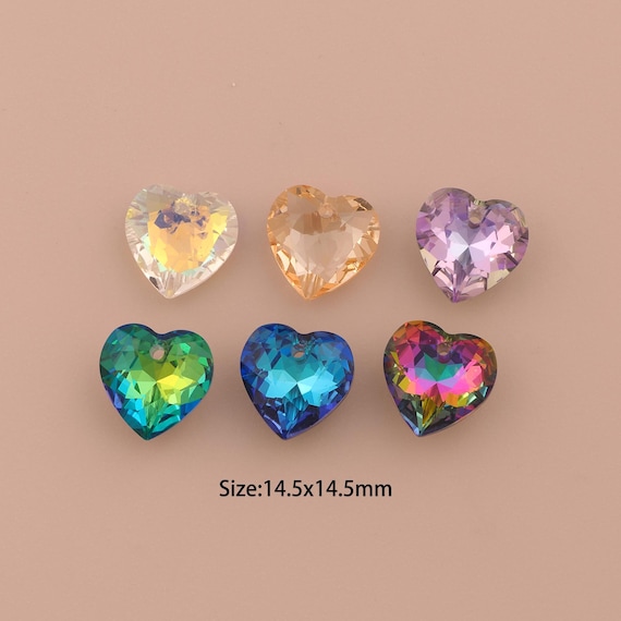 Heart Crystal Pendant,Austrian Crystal,Made in Austria for DIY Jewelry Making Supply