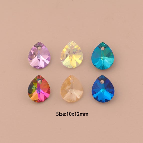 Pear Crystal Pendant,Austrian Crystal,Made in Austria for DIY Jewelry Making Supply