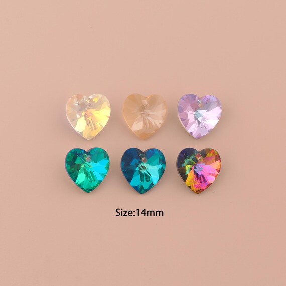 Heart Crystal Pendant,Austrian Crystal,Made in Austria for DIY Jewelry Making Supply