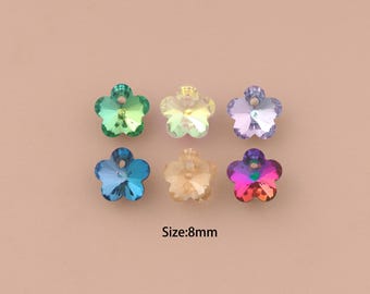 Flower Crystal Pendant,Austrian Crystal,Made in Austria for DIY Jewelry Making Supply