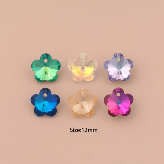 Flower Crystal Pendant,Austrian Crystal,Made in Austria for DIY Jewelry Making Supply