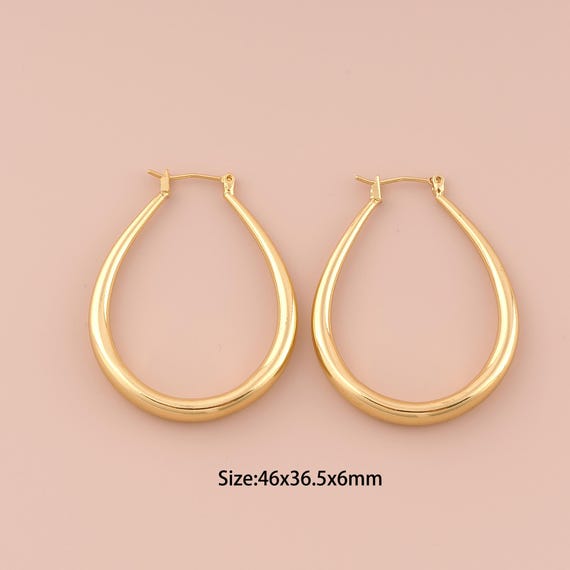 18K Gold Hoop Earrings,Hugging Hoop Earrings,Hoop Earrings,Hypoallergenic Hoop Earrings,Gift for Her
