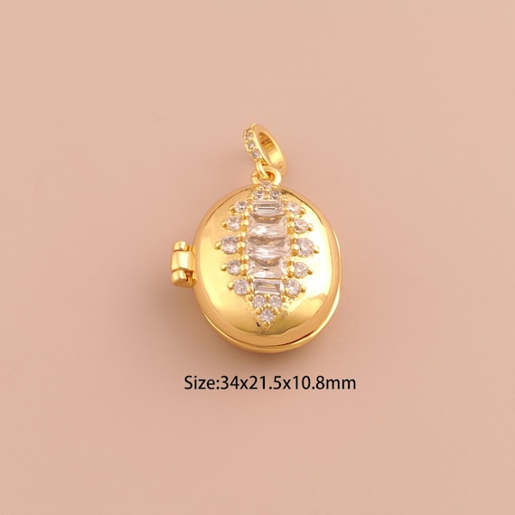 18K Gold Photo Frame Charms,CZ Pave Photo Frame Charms Pendants,Photo Frame Charm for DIY Jewelry Making Supply