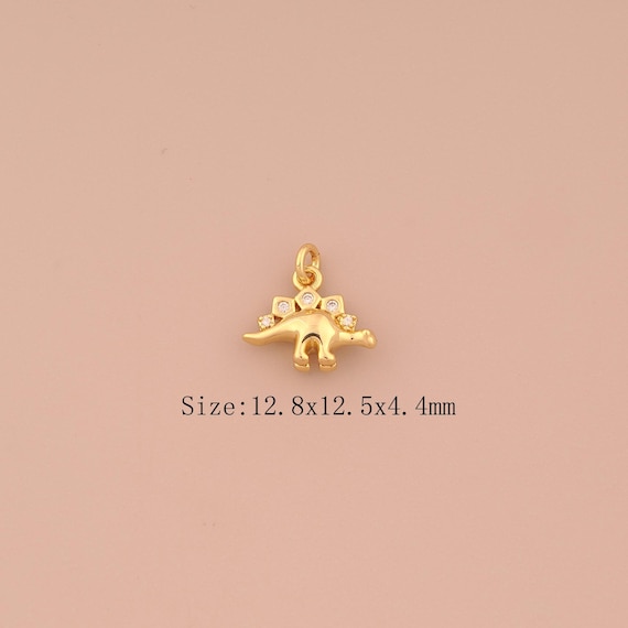 18K Gold Animal Charms,CZ Pave Animal Charms Pendants,Animal Charm for DIY Jewelry Making Supply