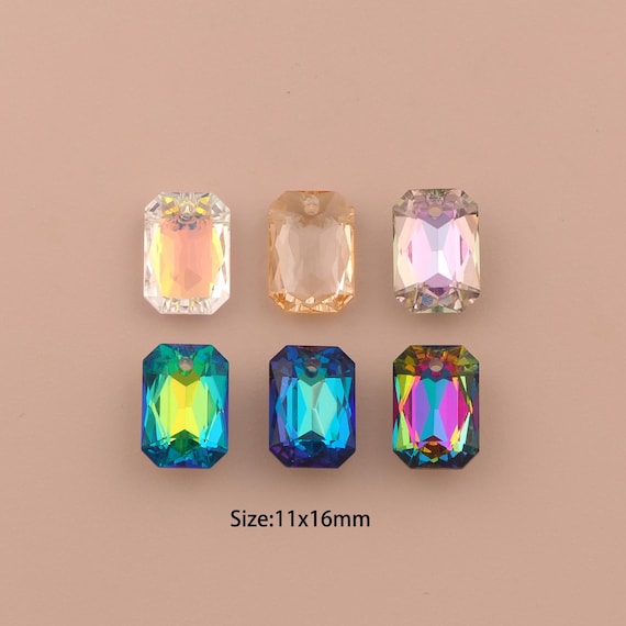 Emerald Cut Crystal Pendant,Austrian Crystal,Made in Austria for DIY Jewelry Making Supply