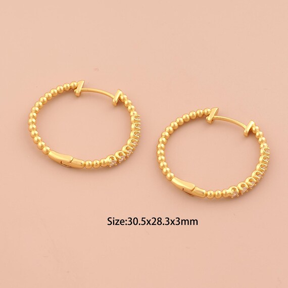 18K Gold Hoop Earrings,Hugging Hoop Earrings,Hoop Earrings,Hypoallergenic Hoop Earrings,Gift for Her