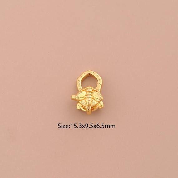 18K Gold Lobster Clasp,Spring Clasp,Insect Clasp for DIY Jewelry Making Supply