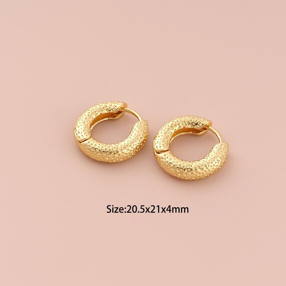 18K Gold Hoop Earrings,Hugging Hoop Earrings,Hoop Earrings,Hypoallergenic Hoop Earrings,Gift for Her