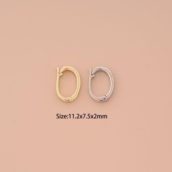 18K Gold Push Door Clasp,Snap Clasp,Snap Clasp for DIY Jewelry Making Supply
