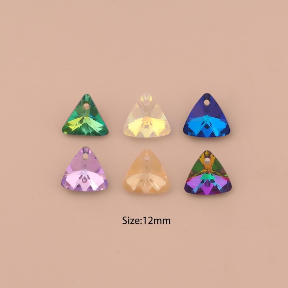 Triangle Crystal Pendant,Austrian Crystal,Made in Austria for DIY Jewelry Making Supply