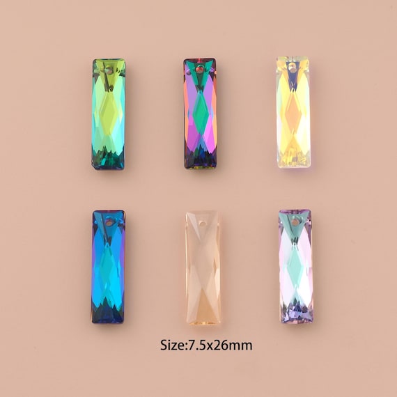 Baguette Crystal Pendant,Austrian Crystal,Made in Austria for DIY Jewelry Making Supply
