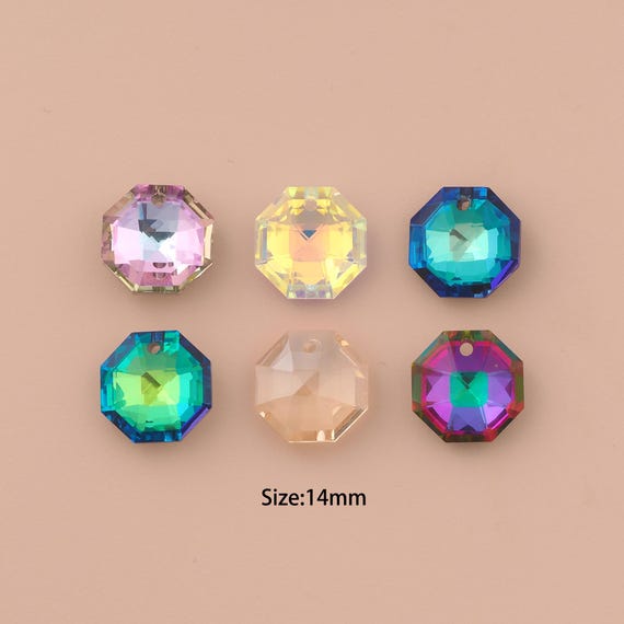 Octagon Crystal Pendant,Austrian Crystal,Made in Austria for DIY Jewelry Making Supply