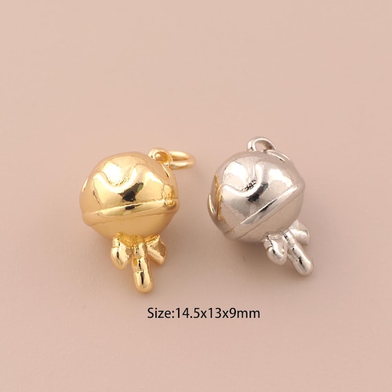 18K Gold Lollipop Charms,Lollipop Charms Pendants,Lollipop Charm for DIY Jewelry Making Supply