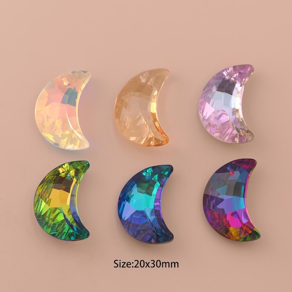 Moon Crystal Pendant,Austrian Crystal,Made in Austria for DIY Jewelry Making Supply