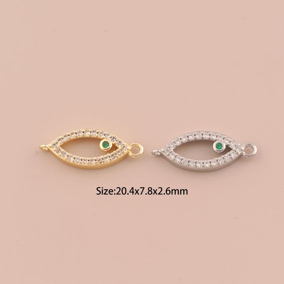 Gold Fish Connector,18K Gold Tropical Fish Connector,Fish Connector DIY Bracelet Necklace Jewelry Making Findings Supply