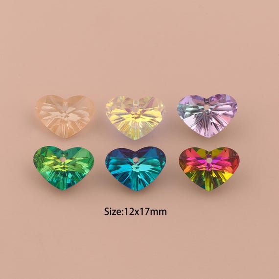 Heart Crystal Pendant,Austrian Crystal,Made in Austria for DIY Jewelry Making Supply