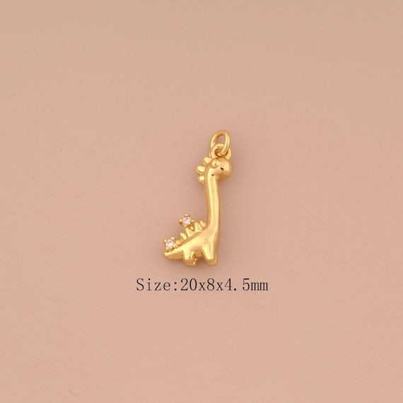 18K Gold Animal Charms,CZ Pave Animal Charms Pendants,Animal Charm for DIY Jewelry Making Supply
