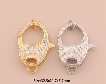 18K ゴールドフィルド ロブスタークラスプ、ゴールド ロブスター