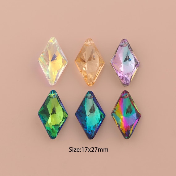 Rhombus Crystal Pendant,Austrian Crystal,Made in Austria for DIY Jewelry Making Supply
