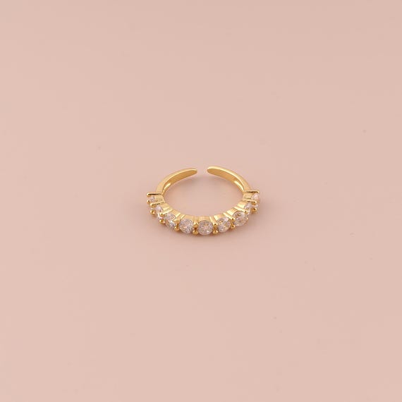 18K Gold Open Rings,Wide Rings,Thick Gold Rings for DIY Jewelry Making Supply