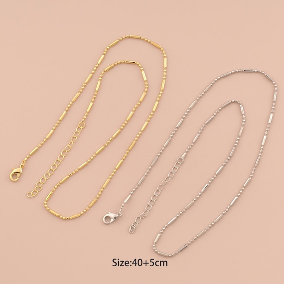 18K Gold Ball Necklace,Chain Necklace,Fashion Necklace,Gift for Her