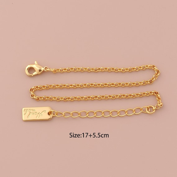 1 Str 18K Gold Rolo Bracelet,Minimalist Bracelet,Square Bracelet,Gift for Her