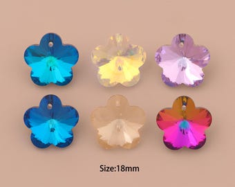 Flower Crystal Pendant,Austrian Crystal,Made in Austria for DIY Jewelry Making Supply
