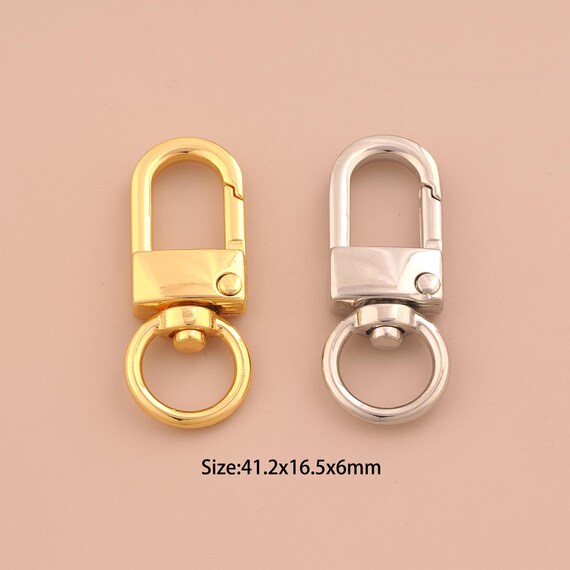 18K Gold Push Door Clasp,Spring Clasp,Lock Clasp for DIY Jewelry Making Supply