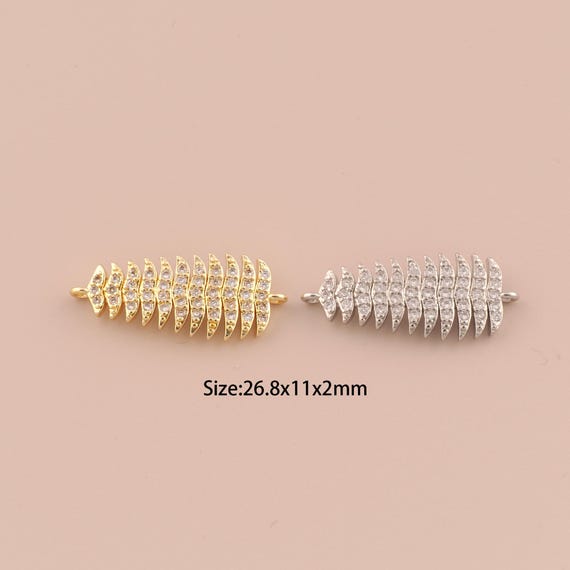 18K Gold Tree of Life Connector,CZ Pave Minimalist Connector Charms,Tree of Life Connector for DIY Jewelry Making Supply