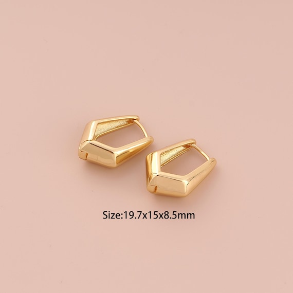 18K Gold Hoop Earrings,Hugging Hoop Earrings,Hoop Earrings,Hypoallergenic Hoop Earrings,Gift for Her