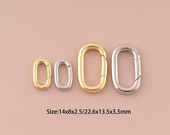 Schmuckherstellung Verschluss | 18K Gold Drucktürschließe | Gold Schmuck Komponente | Sicherheitsverschluss | Bastelbedarf | Geschenk