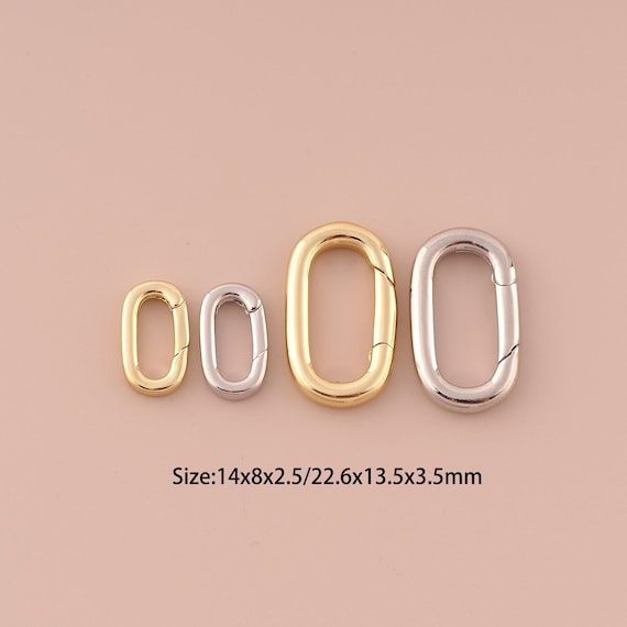 Jewelry Making Clasp | 18K Gold Push Door Clasp | Gold Jewelry Component | Secure Clasp | DIY Supplies | Gift