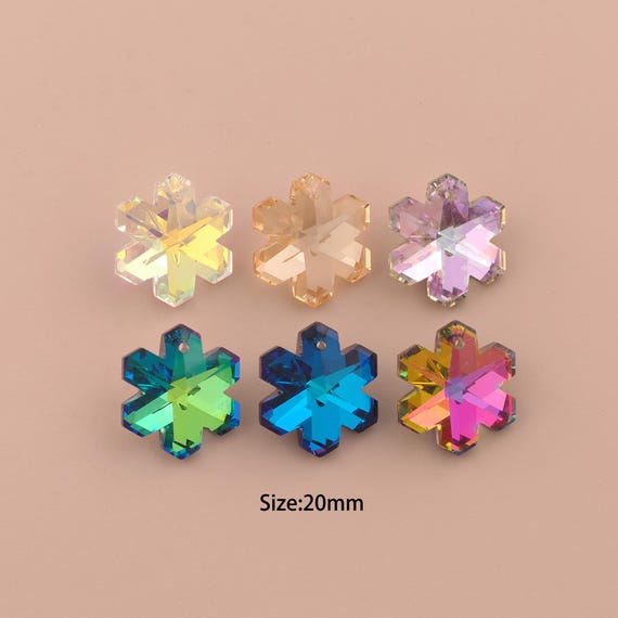 Snowflake Crystal Pendant,Austrian Crystal,Made in Austria for DIY Jewelry Making Supply