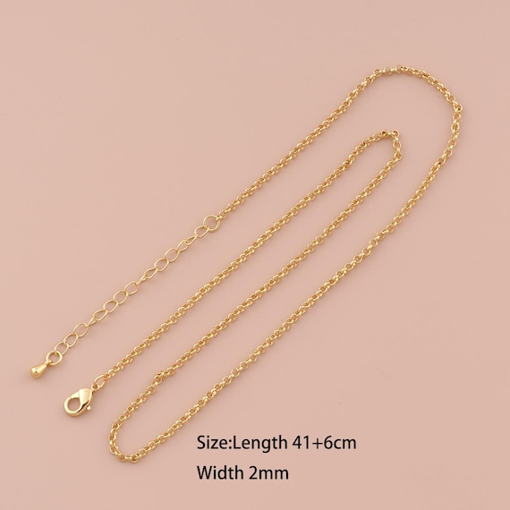 18K Gold Rolo Necklace,Chain Necklace,Fashion Necklace,Gift for Her
