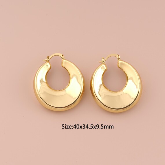 18K Gold Hoop Earrings,Hugging Hoop Earrings,Hoop Earrings,Hypoallergenic Hoop Earrings,Gift for Her