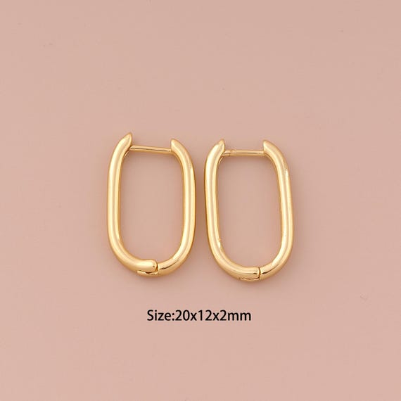 18K Gold Hoop Earrings,Hugging Hoop Earrings,Hoop Earrings,Hypoallergenic Hoop Earrings,Gift for Her