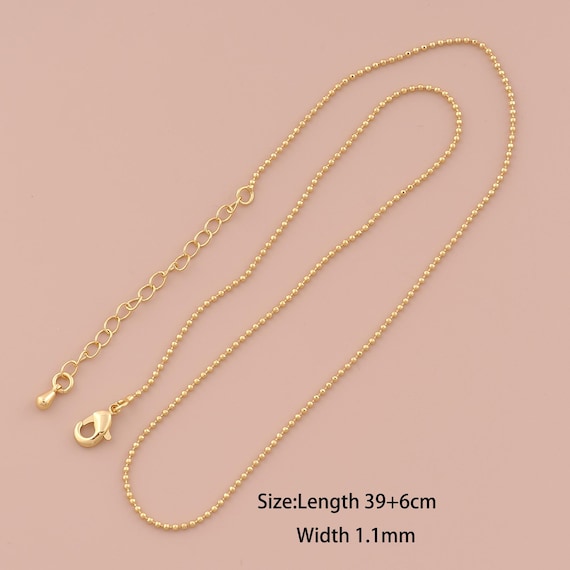 18K Gold Ball Necklace,Chain Necklace,Fashion Necklace,Gift for Her