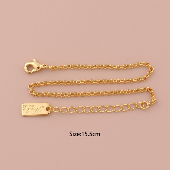 1 Str 18K Gold Rolo Bracelet,Minimalist Bracelet,Square Bracelet,Gift for Her