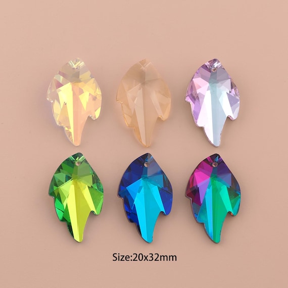 Leaf Crystal Pendant,Austrian Crystal,Made in Austria for DIY Jewelry Making Supply